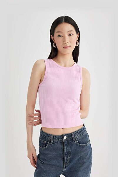 DeFacto Slim Fit Dar Kesim Halter Yaka Fitilli Kaşkorse Atlet A8859AX24SP