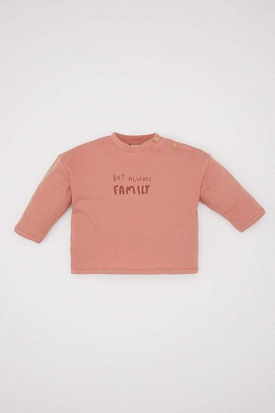 DeFacto Set 2 piese pentru bebeluși băieți cu mânecă lungă și tricou cu fundul C1539A524SM