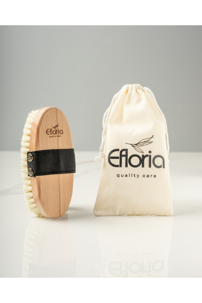 Efloria Doğal Selülit Fırçası At Kılı Fırçası Selülit Ve Batık Önleyici Çatlak Önleyici Kese