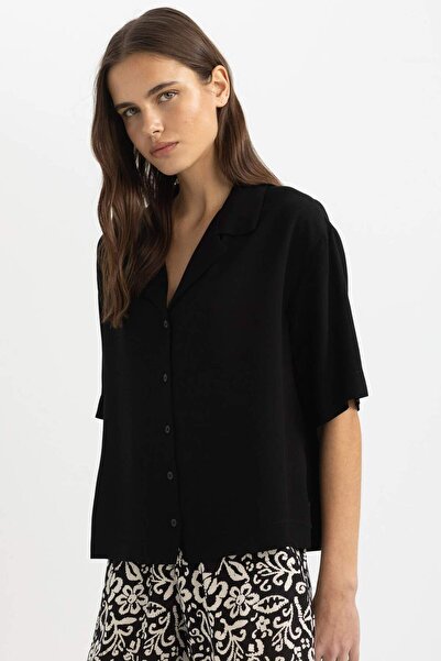 DeFacto Boxy Fit Short Sleeve Shirt C3388Ax24Sm