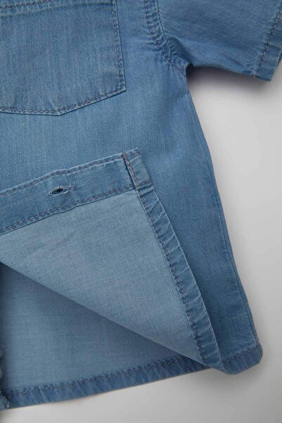 DeFacto Erkek Bebek Kısa Kollu Jean Gömlek C2296A524SM