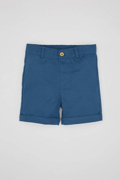 DeFacto Baby Boy 2 Piece Set Flared Poplin Short Sleeve Basic Plain Shirt Shorts B8081A524Sm