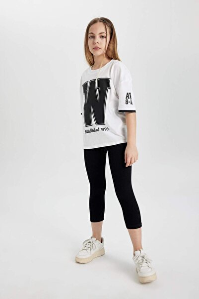 DeFacto Kız Çocuk Midi Seamless Tayt C1532A824SM