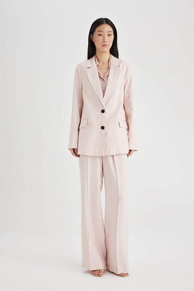 DeFacto Loose Fit Double Breasted Lapel Button Blazer Jacket Z8276Az24Sm