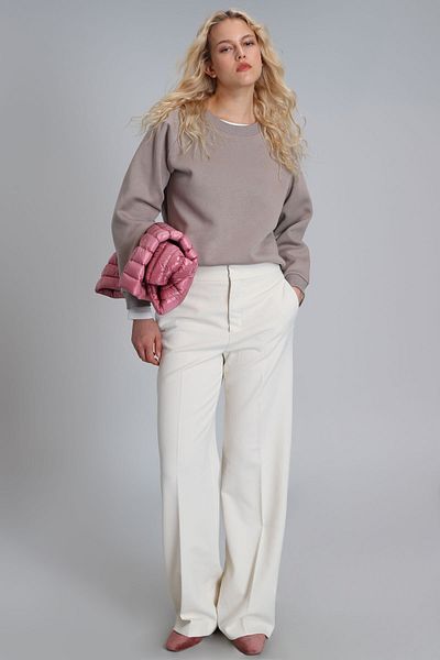 Lufian Uwen Women's Knitted Sweatshirt Mink