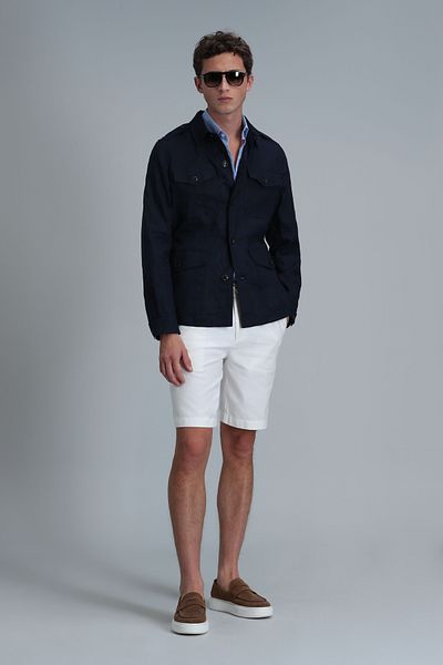 Lufian Mark Men's Coat Navy Blue