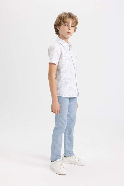 DeFacto Boy's Standard Leg Linen Look Trousers B7622A824Sp