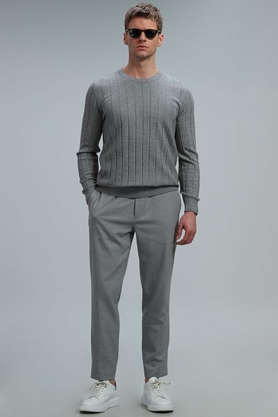 Lufian Best Men's Sweater Gray