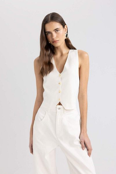 DeFacto Regular Fit Blazer Knitwear Vest C6003Ax24Sm