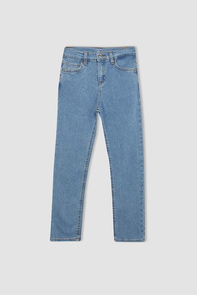 DeFacto Pantaloni de bază pentru băiat, cu picioare standard, cu croiala dreaptă B5626A824SM