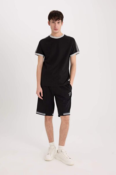 DeFacto Regular Fit Bisiklet Yaka Kısa Kollu Pike Tişört C2563AX24SM