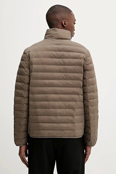 Calvin Klein Erkek Hafif Naylon Kapitone Şişme Kahverengi Ceket LV04LC506G-PDK