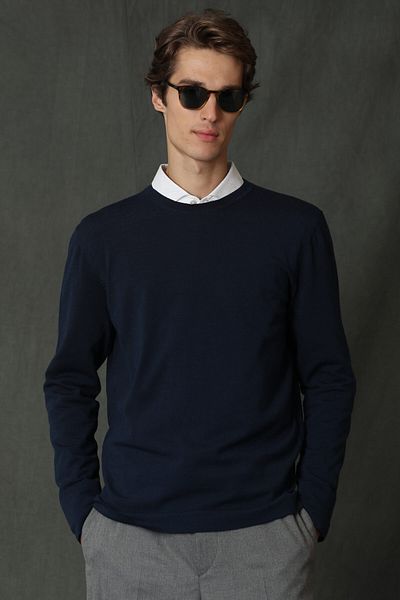Lufian Star Men's Sweater Midnight Blue