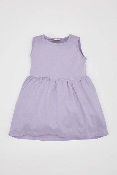 DeFacto Baby Girl Patterned Sleeveless 2-Piece Dress C0071A524SM