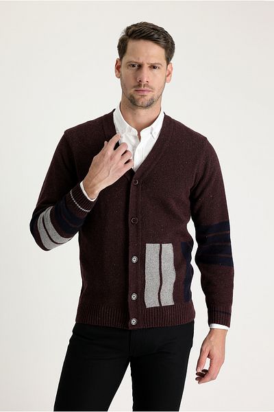 Kiğılı Wool Patterned Knitwear Cardigan
