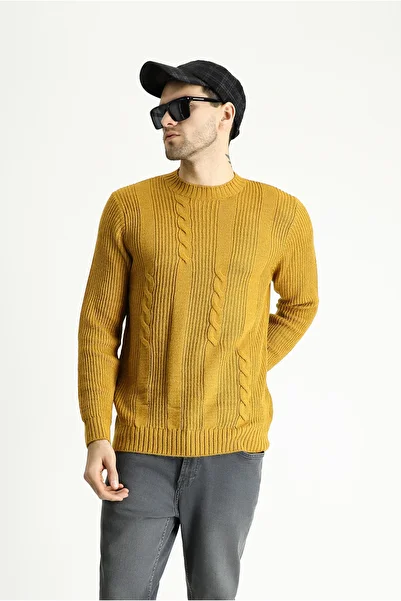 Kiğılı Crew Neck Slim Fit Slim Fit Patterned Knitwear Sweater