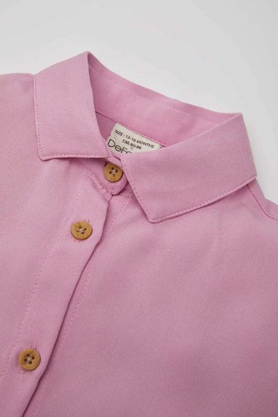 DeFacto Baby Girl Tie-Up Short Sleeve Shirt B9797A524Sm