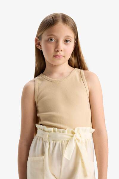 DeFacto Kız Çocuk Bisiklet Yaka Basic Düz Atlet C2214A824SM