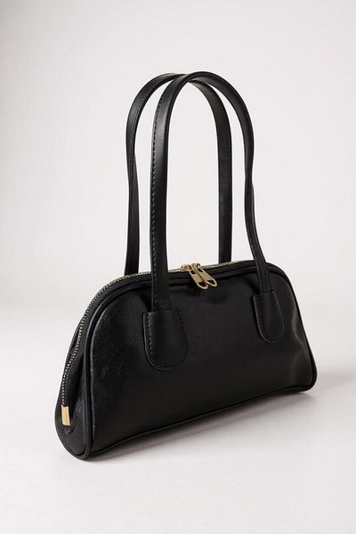 CELESTIAL COLLECTION Cuore Black Stylish Designed Gold Zippered Elegant Bag (En 25 - Boy 14 - Aski 20)