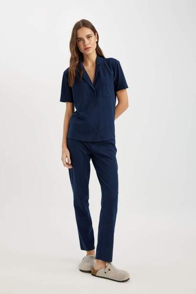 DeFacto Fall in Love Regular Fit Waffle Casual Pijamale C1481AX24SP