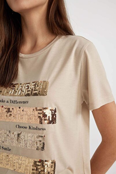 DeFacto Regular Fit Crew nyakú rövid ujjú póló C4060AX24SP