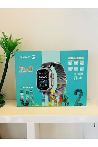 ZERO SPACE Ultra Smart Watch With Amoled Display, 7 Custom Straps, Advanced Health & Fitness Tracking, A