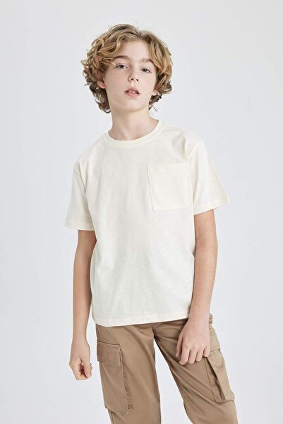 DeFacto Μπλουζάκι με κοντό μανίκι Boy's Crew Neck B6158A824SM