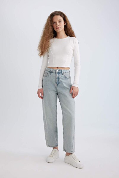 DeFacto Carrot Fit magas derekú boka hosszúságú Jean mosható nadrág B8252AX24SP