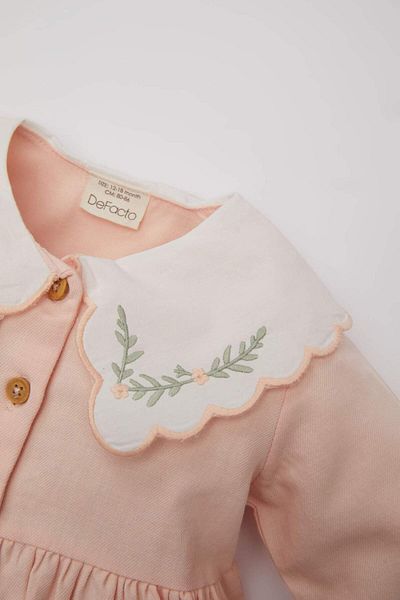 DeFacto Baby Girl Long Sleeve Twill Dress C0542A524Sp