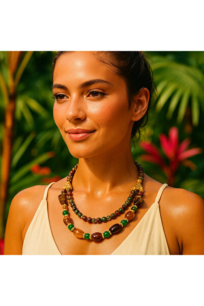 Asteria Elite قلادة العقيق جاسبر للحماية من عين الشر والحيوية