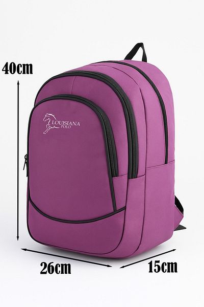 louisiana polo Rucsac școlar cu 3 compartimente roz 2450