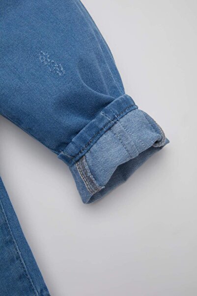 DeFacto Pantaloni de blugi cu picioare drepte pentru fetiță B8149A524SP