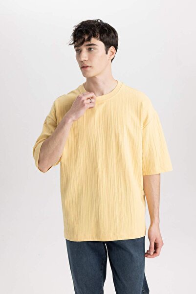 DeFacto Loose Fit Crew Neck Short Sleeve T-Shirt C0148Ax24Sm
