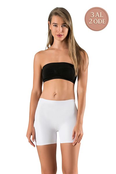 MODANTY White Gatherer Women Boxer - Laser Cut, Χωρίς ραφή, 1 μέγεθος