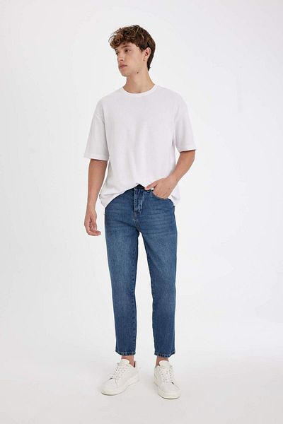 DeFacto Slim Crop Fit Slim Fit Talie normală Pantaloni de jeans cu picioare înguste B8324AX24SM