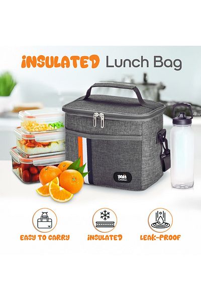 YAH Creation YAH Thermal Lunch Bag, Large Insulated Portable Cooler Tote for Adult and kids, Leak Proof.