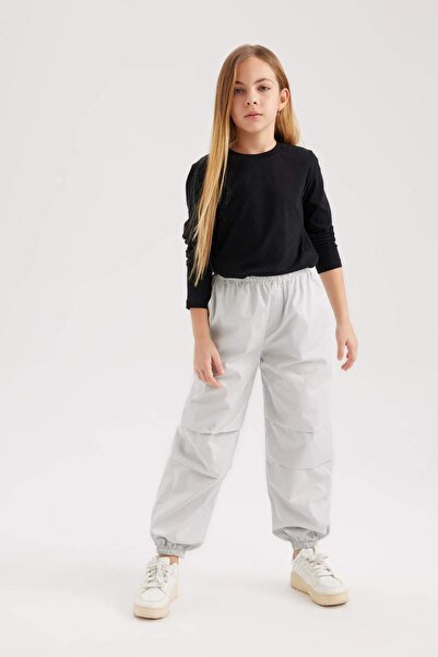 DeFacto Girl's Parachute Cotton Trousers B1115A824SM