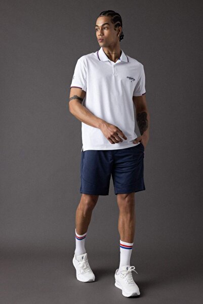 DeFacto Defactofit Standard Fit Printed Short Sleeve Sports Polo T-Shirt B5021Ax24Sp