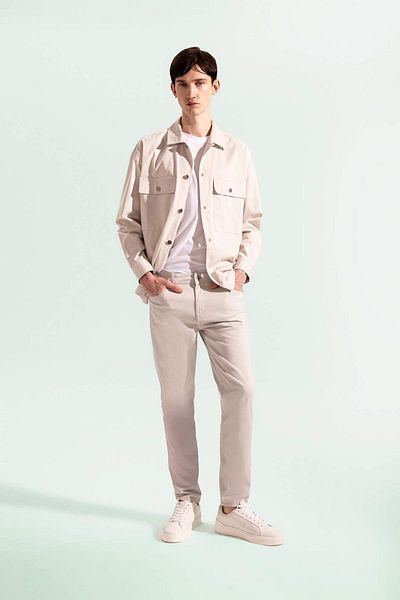 DeFacto Gabardine Chino Canvas Pants Slim Fit Slim Fit Skinny Leg Pocket B2089Ax24Sp