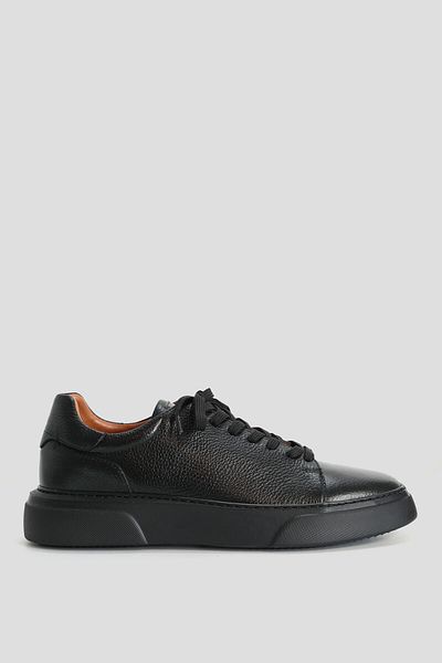 Lufian Tommy Men's Leather Sneaker Shoes Black