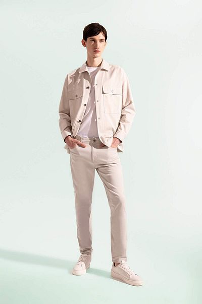 DeFacto Gabardine Chino Canvas Pants Slim Fit Slim Fit Skinny Leg Pocket B2089Ax24Sp