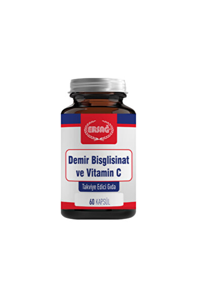 Ersağ Demir Bisglisinat Ve Vitamin C 60 Kapsül