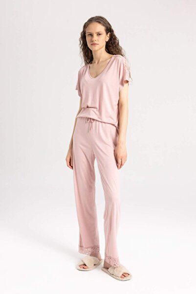 DeFacto Σετ πιτζάμες με κοντομάνικο Fall in Love Regular Fit A6044AX24SP