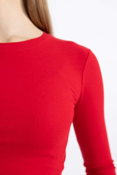 DeFacto Coool Fitted Ribana Basic Long Sleeve T-Shirt A8311Ax24Sp