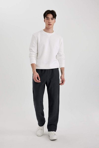 DeFacto Sweatpants Oversize Wide Fit Straight Leg with Pockets C5383Ax24Sp