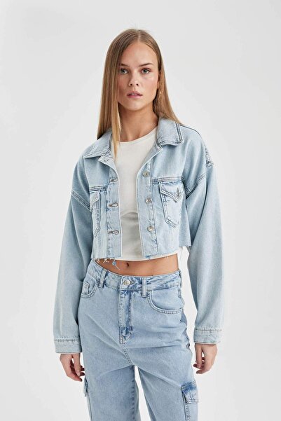 DeFacto Crop Jean Jacket B8288Ax24Sp