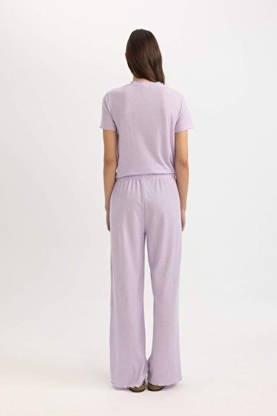 DeFacto Fall in Love Regular Fit Waffle Ležérní pyžamo Spodní část B6459AX24SP