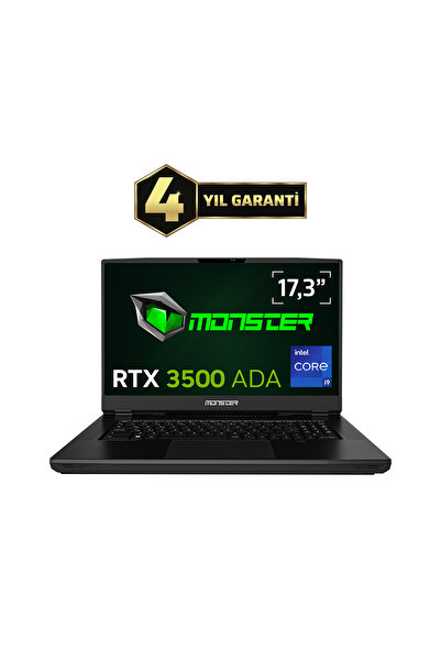 MONSTER Markut M7 V6.1.2 Intel Core I9 13980hx 64 Gb Ram 2 Tb Ssd 12 Gb Rtx 3500 Freedos 17,3" Uhd 144 Hz
