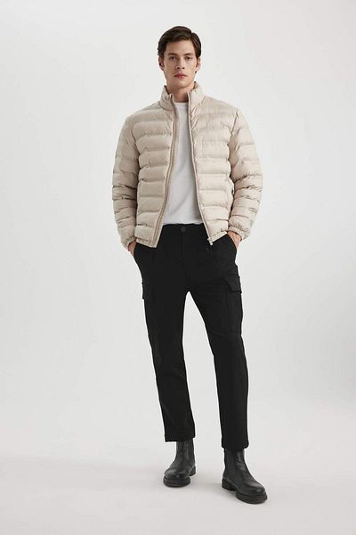 DeFacto Slim Fit Seasonal Coat Slim Fit Stand Collar Zippered Pocket B9782Ax24Sp