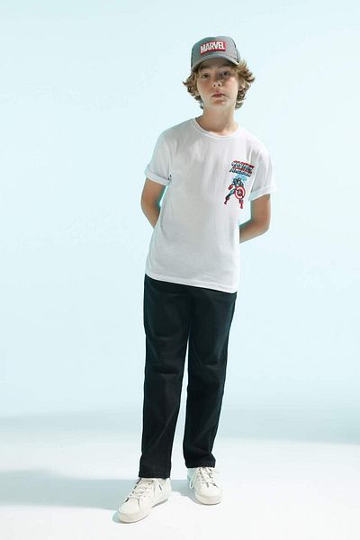 DeFacto Boy's Marvel Comics Crew Neck Short Sleeve T-Shirt B7216A824Sm